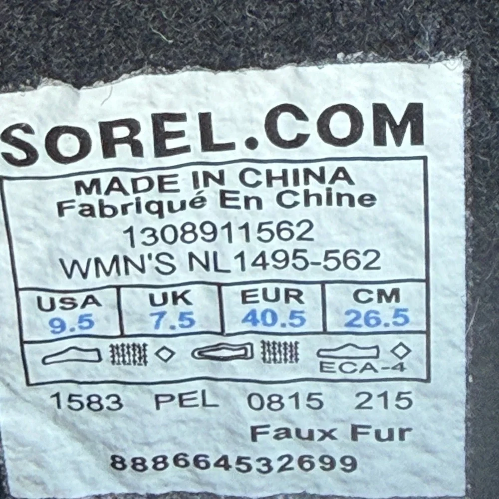 Sorel excellent pre